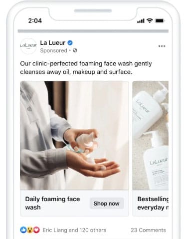 Facebook Carousel Ad